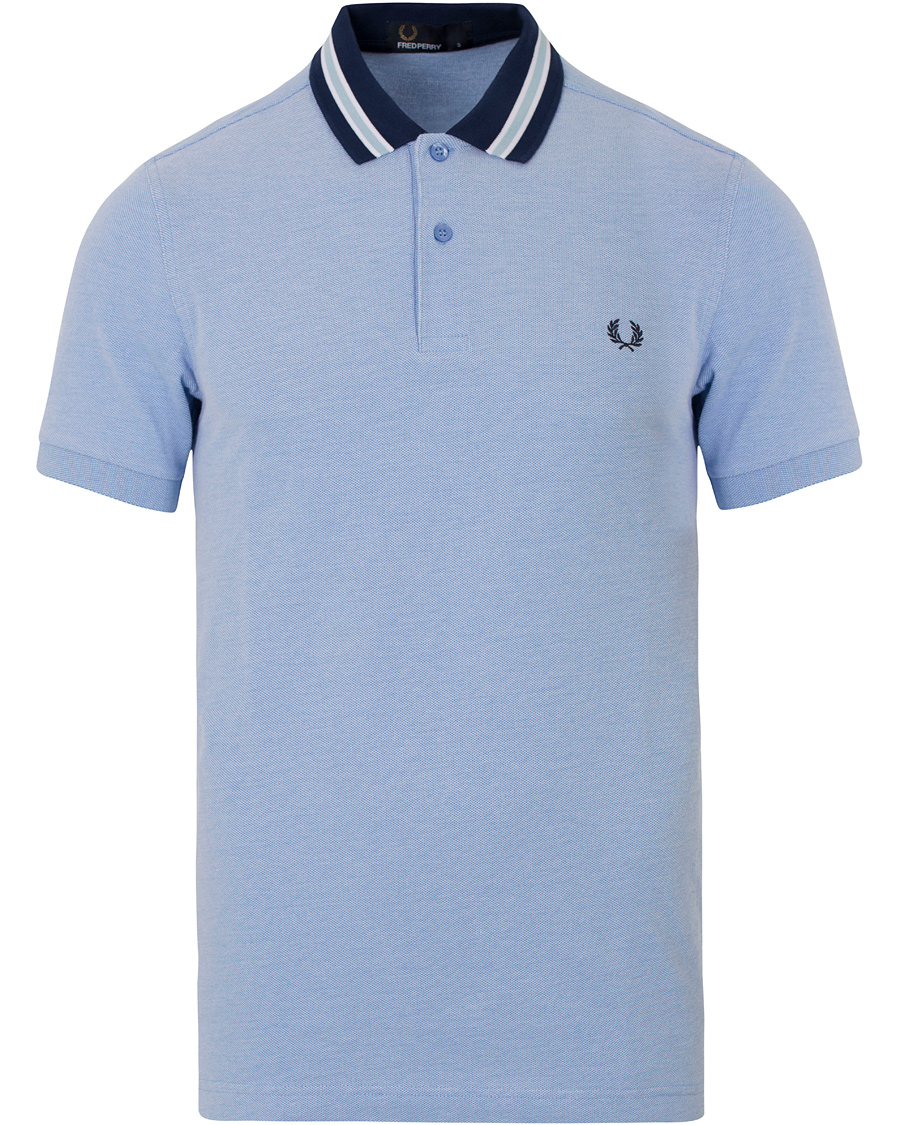 Homme | Polos | Fred Perry | Oxford Bomber Collar Polo Light Smoke