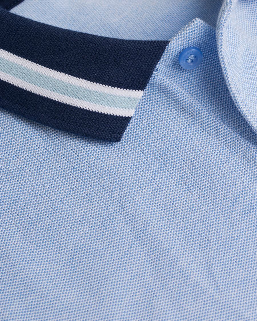Homme | Polos | Fred Perry | Oxford Bomber Collar Polo Light Smoke