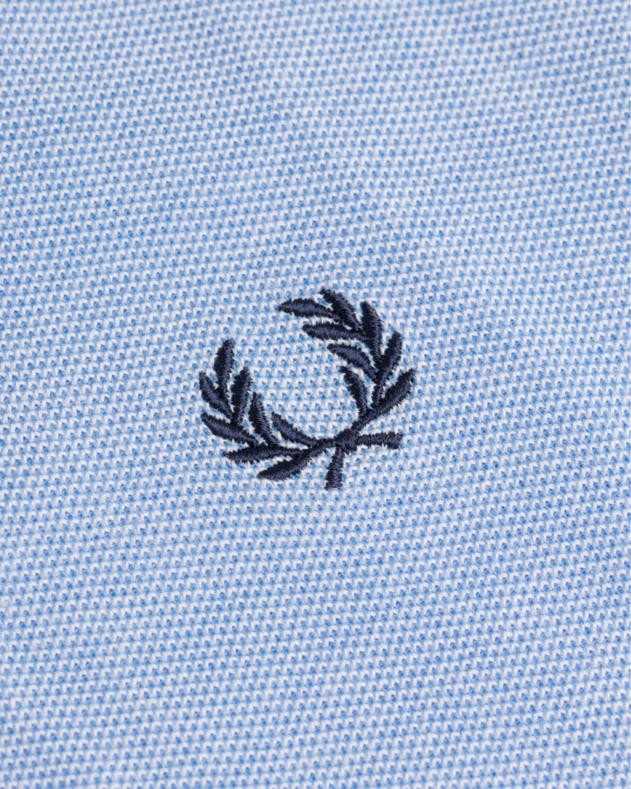 Homme | Polos | Fred Perry | Oxford Bomber Collar Polo Light Smoke