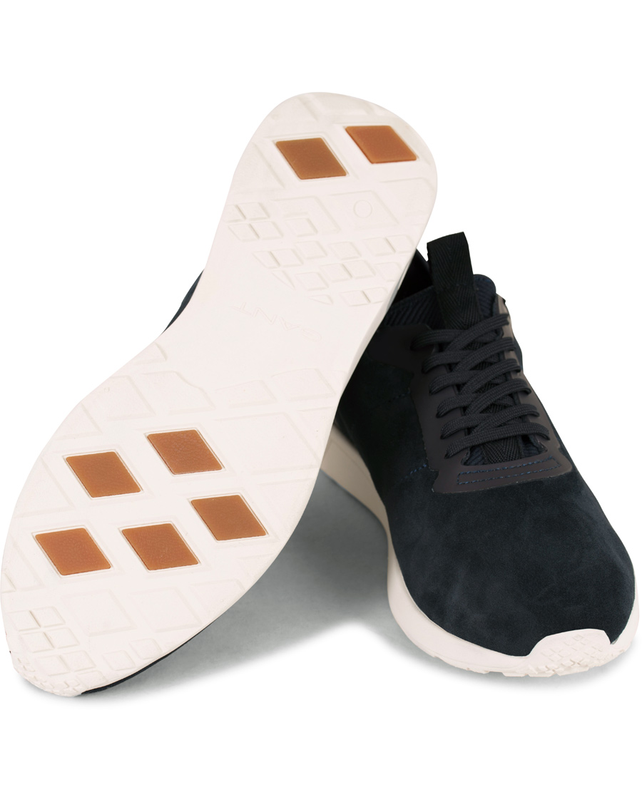 Homme | GANT Capo Suede Running Lightweight Sneaker Marine | GANT | Capo Suede Running Lightweight Sneaker Marine