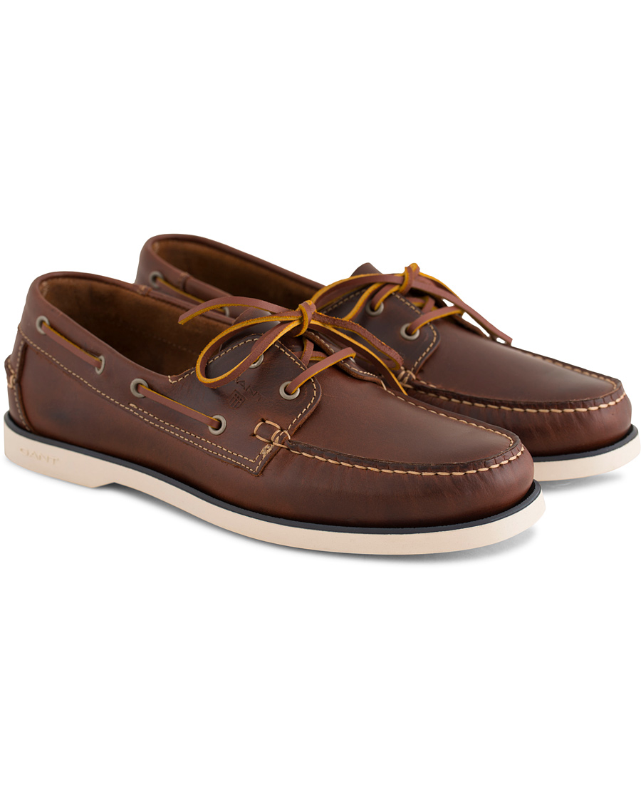 Homme | GANT Prince Leather Boat Shoe Cognac | GANT | Prince Leather Boat Shoe Cognac