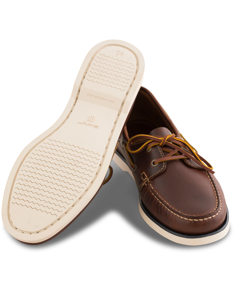 Homme | GANT Prince Leather Boat Shoe Cognac | GANT | Prince Leather Boat Shoe Cognac