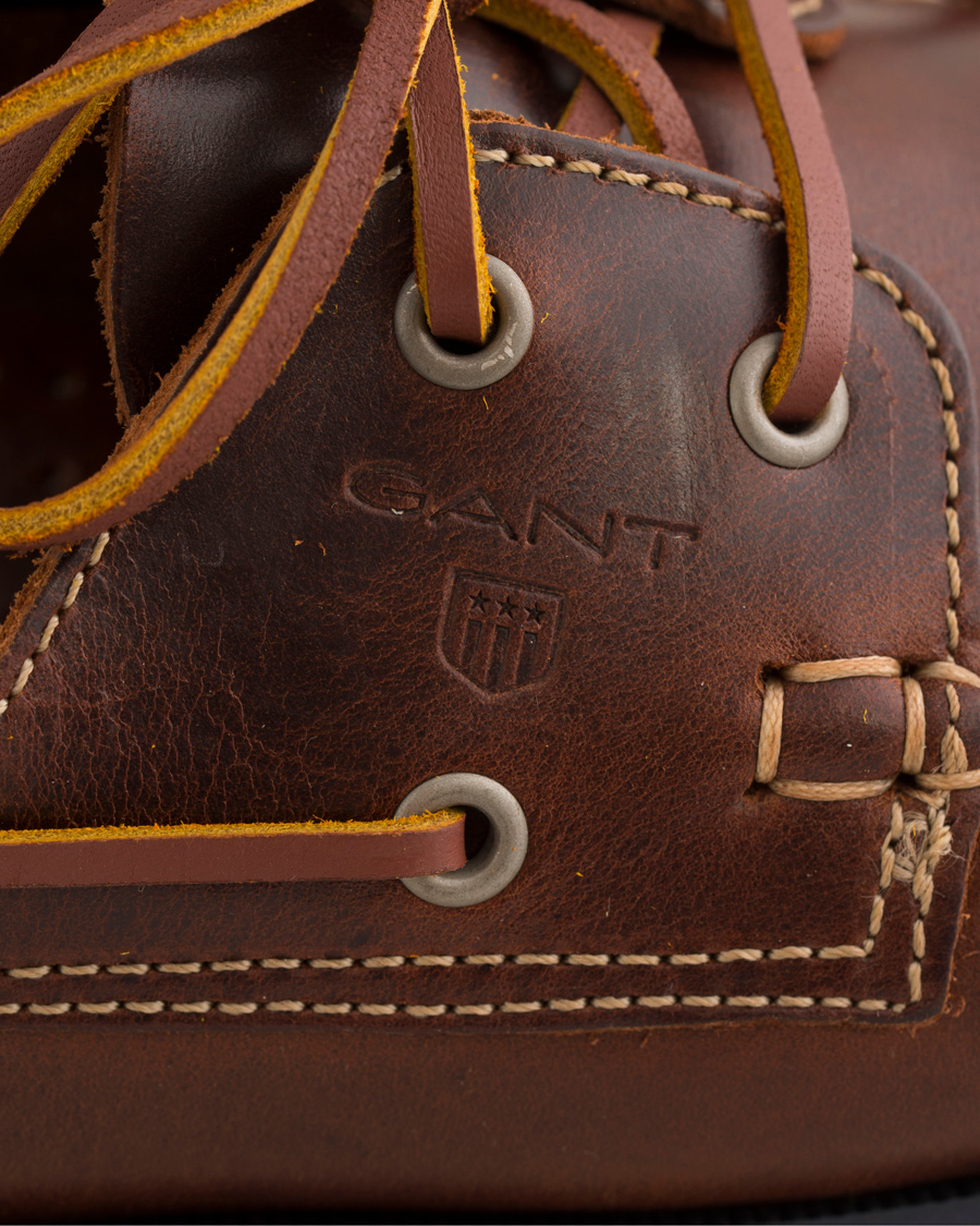Homme | GANT Prince Leather Boat Shoe Cognac | GANT | Prince Leather Boat Shoe Cognac