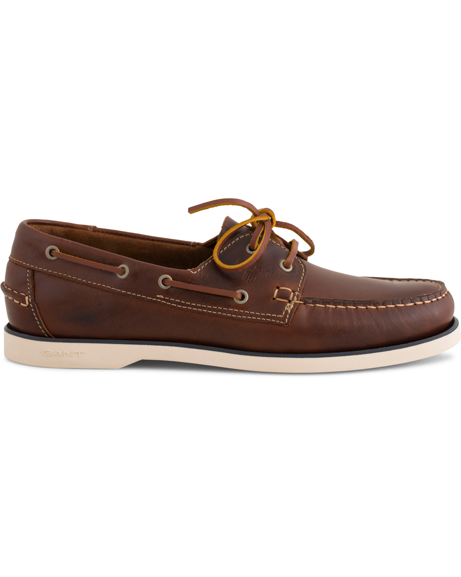 Homme | GANT Prince Leather Boat Shoe Cognac | GANT | Prince Leather Boat Shoe Cognac