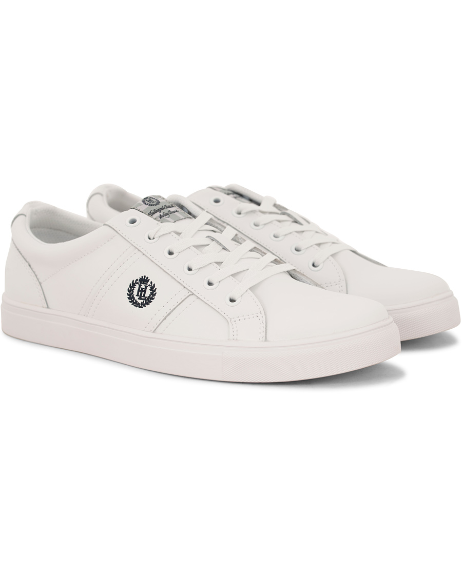 Heren | Henri Lloyd Barnes Trainer Leather Sneaker White | Henri-Lloyd | Henri Lloyd Barnes Trainer Leather Sneaker White