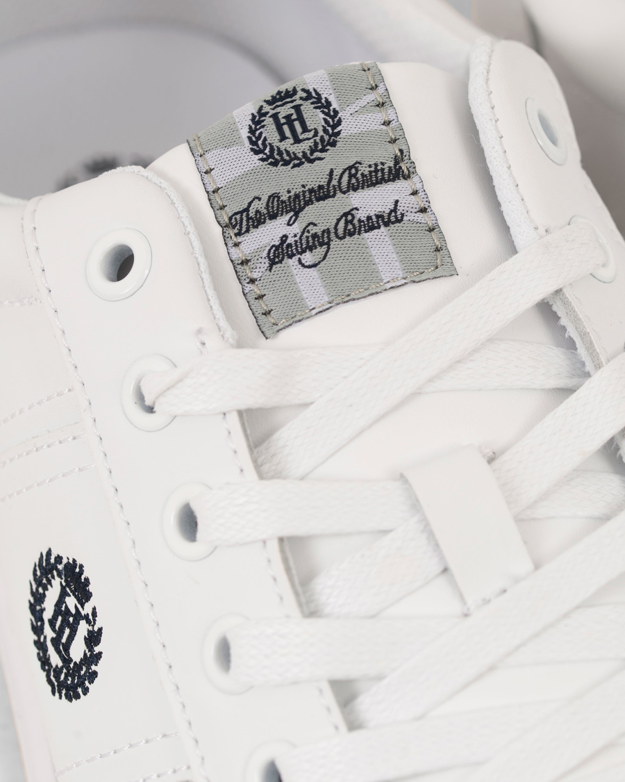 Heren | Henri Lloyd Barnes Trainer Leather Sneaker White | Henri-Lloyd | Henri Lloyd Barnes Trainer Leather Sneaker White