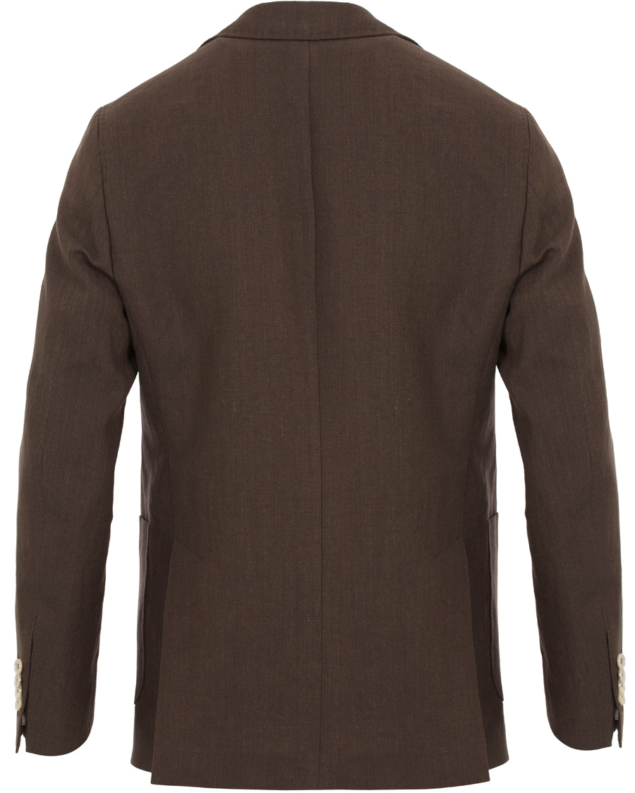 Homme | Blazers | Morris Heritage | Frank Oxford Linen/Cotton Blazer Brown