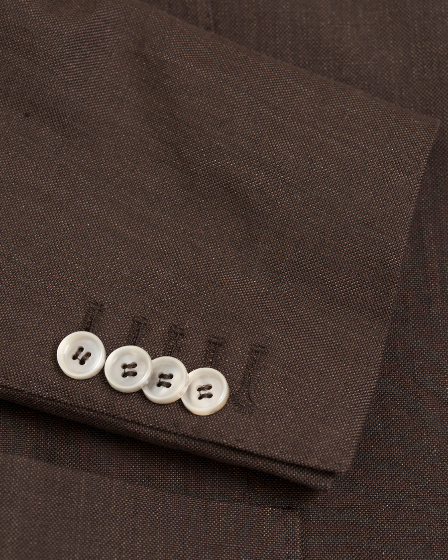 Homme | Blazers | Morris Heritage | Frank Oxford Linen/Cotton Blazer Brown