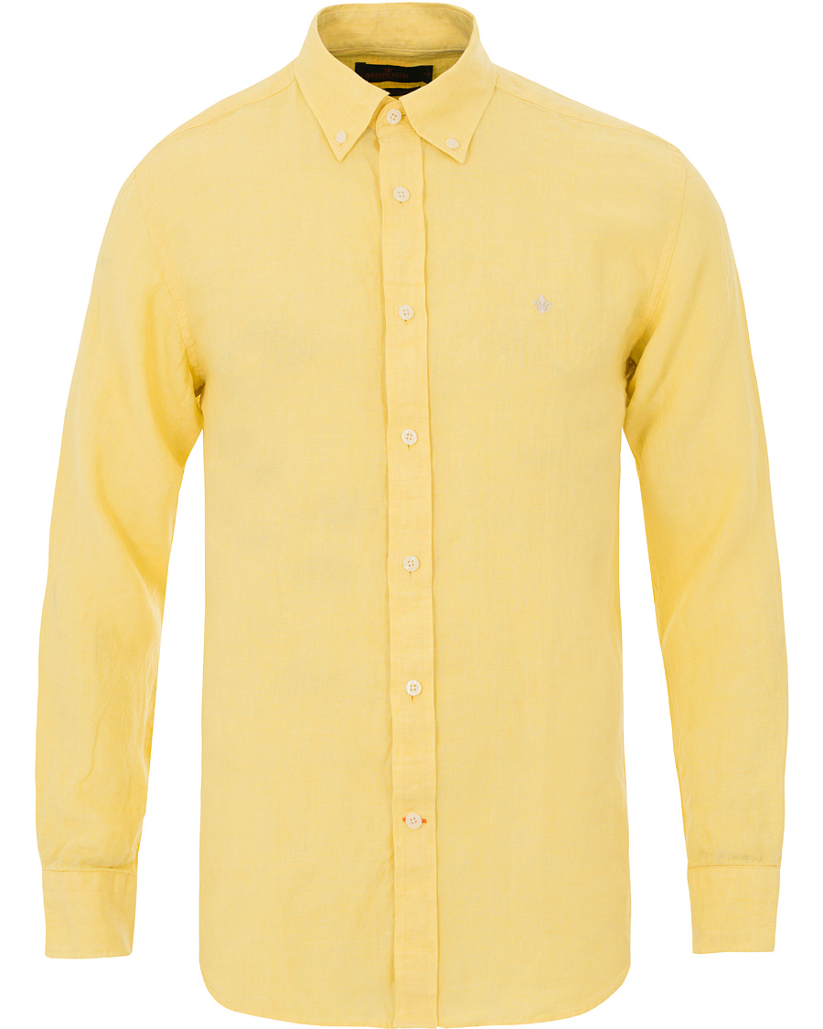 Homme | Chemises | Morris | Douglas Linen Shirt Yellow