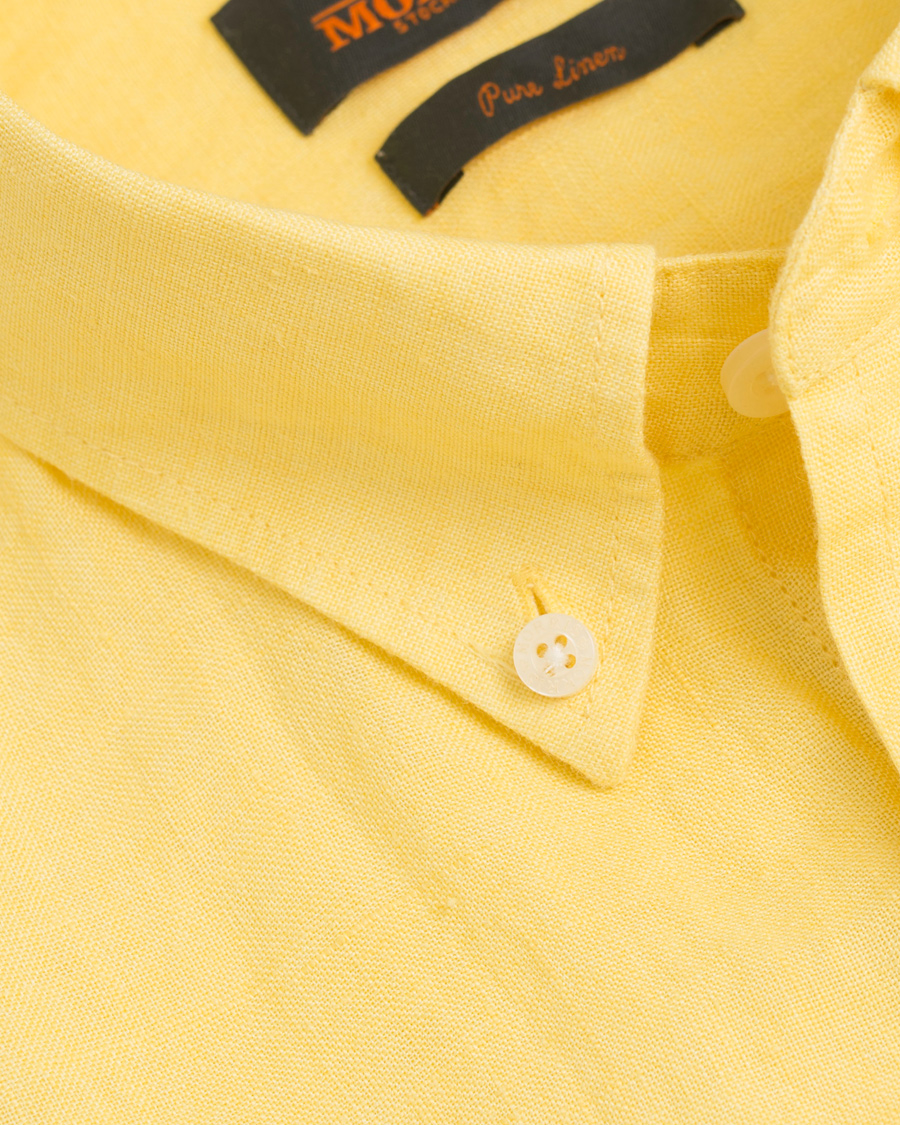 Homme | Chemises | Morris | Douglas Linen Shirt Yellow