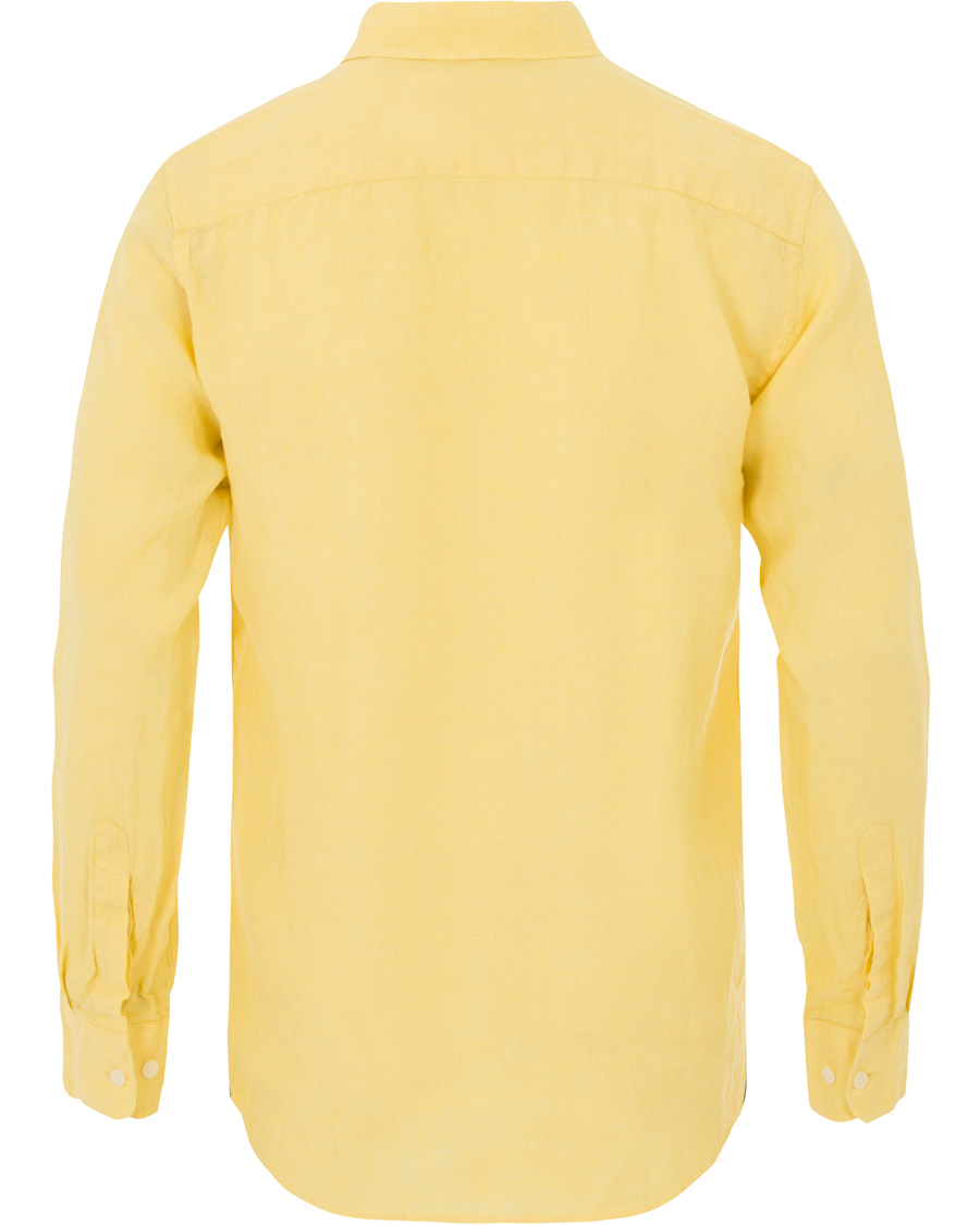 Homme | Chemises | Morris | Douglas Linen Shirt Yellow