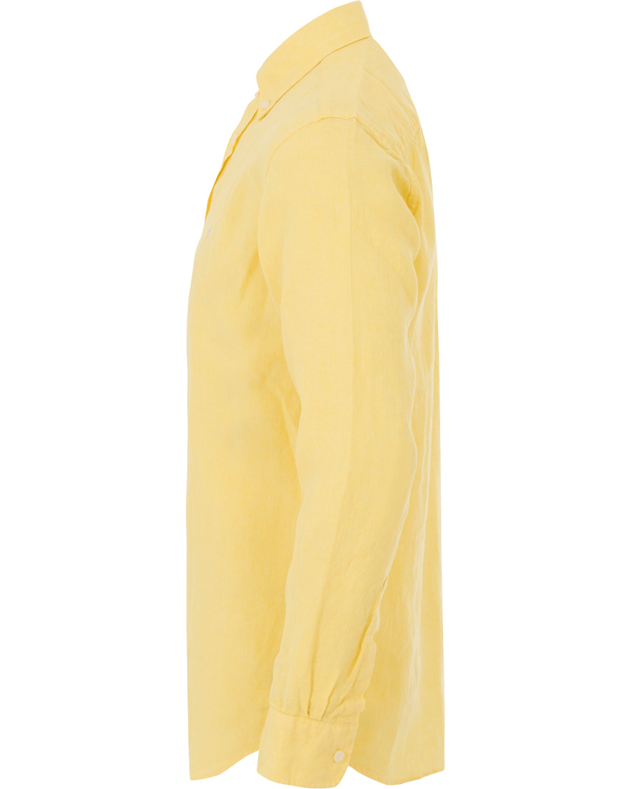 Homme | Chemises | Morris | Douglas Linen Shirt Yellow