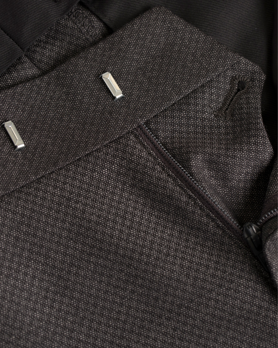 Homme | Pantalons | Tiger of Sweden | Gordon Wool Structure Trousers Dark Grey