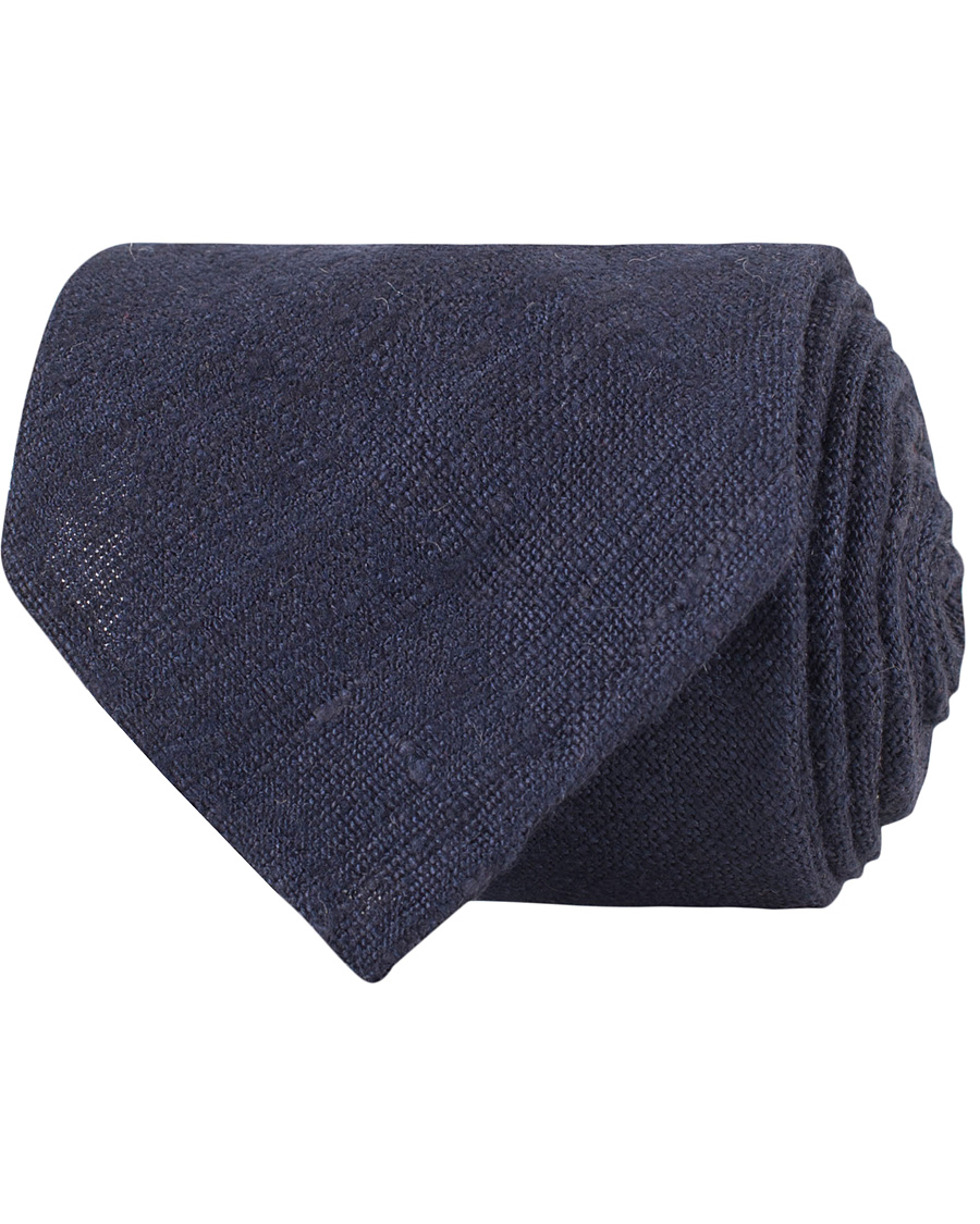 Homme | Drake's Silk Plain 8 cm Tie Navy | Drake's | Silk Plain 8 cm Tie Navy