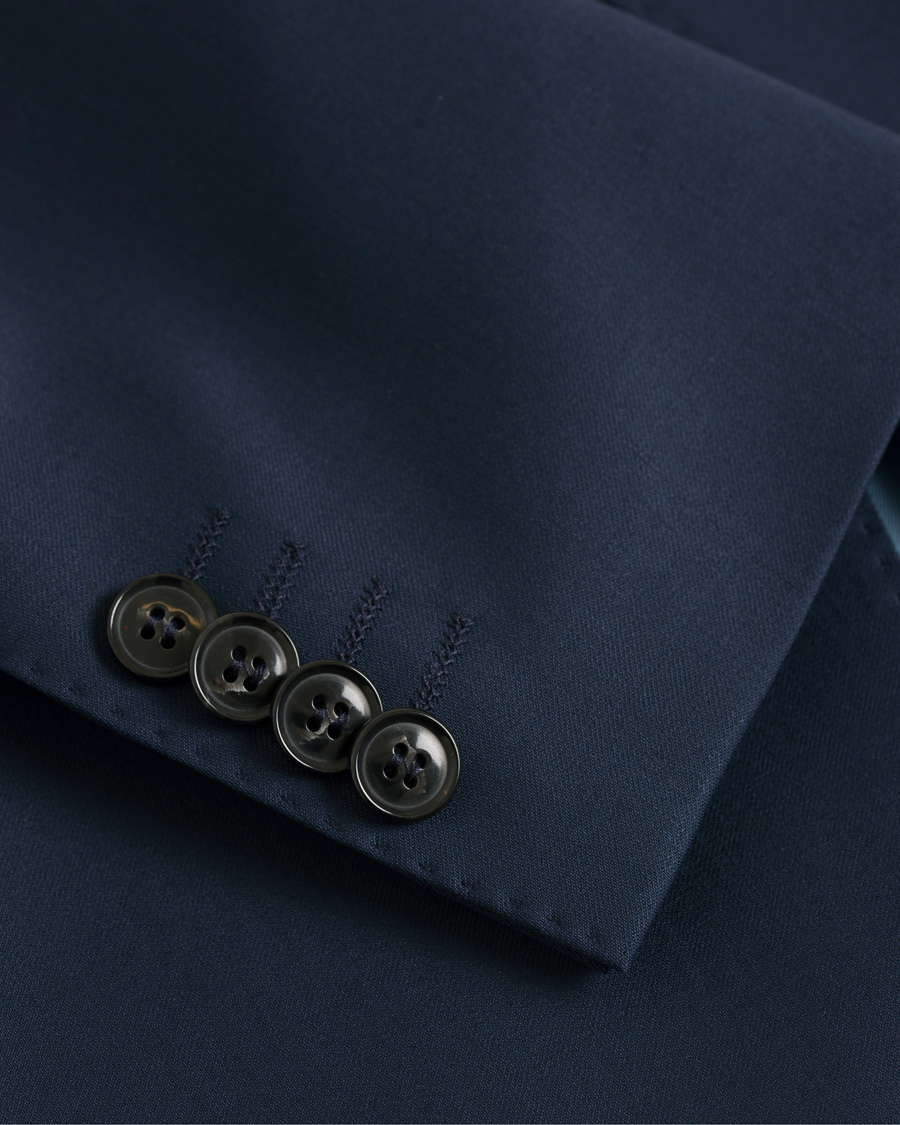 Homme | Costumes | Oscar Jacobson | Edmund Wool Stretch Suit Blue