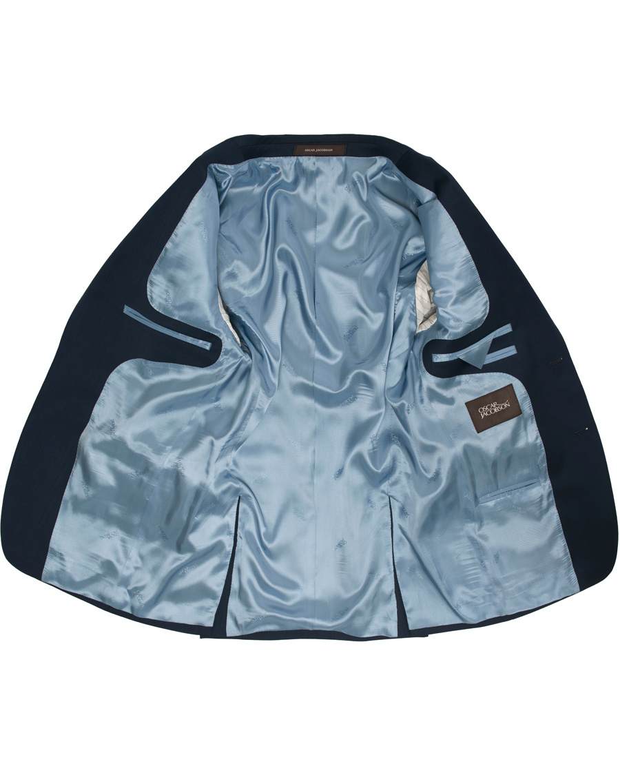 Homme | Costumes | Oscar Jacobson | Edmund Wool Stretch Suit Blue