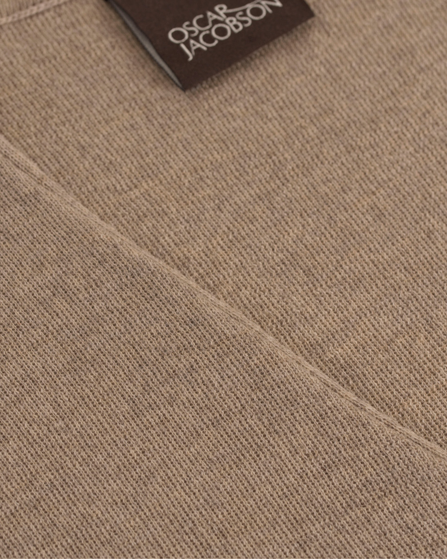 Homme | Pulls Et Tricots | Oscar Jacobson | Tailor Extrafine Merino Wool Waistcoat Beige