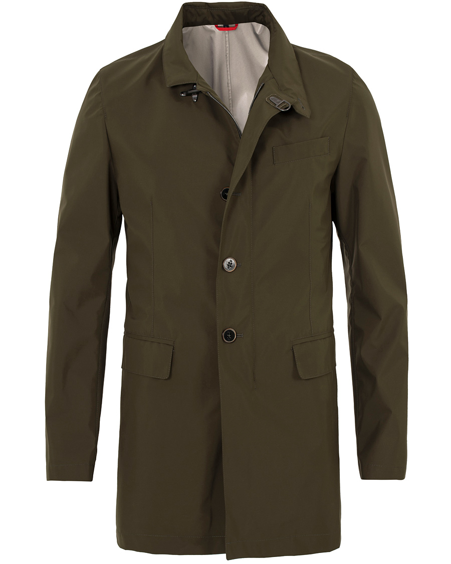 Heren | Jassen | Fay | Microfiber Coat Military Green