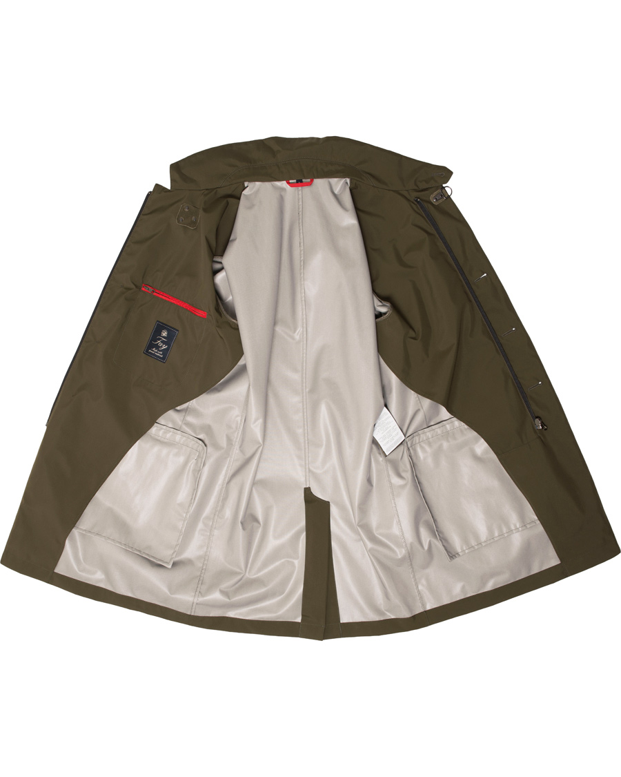 Heren | Jassen | Fay | Microfiber Coat Military Green
