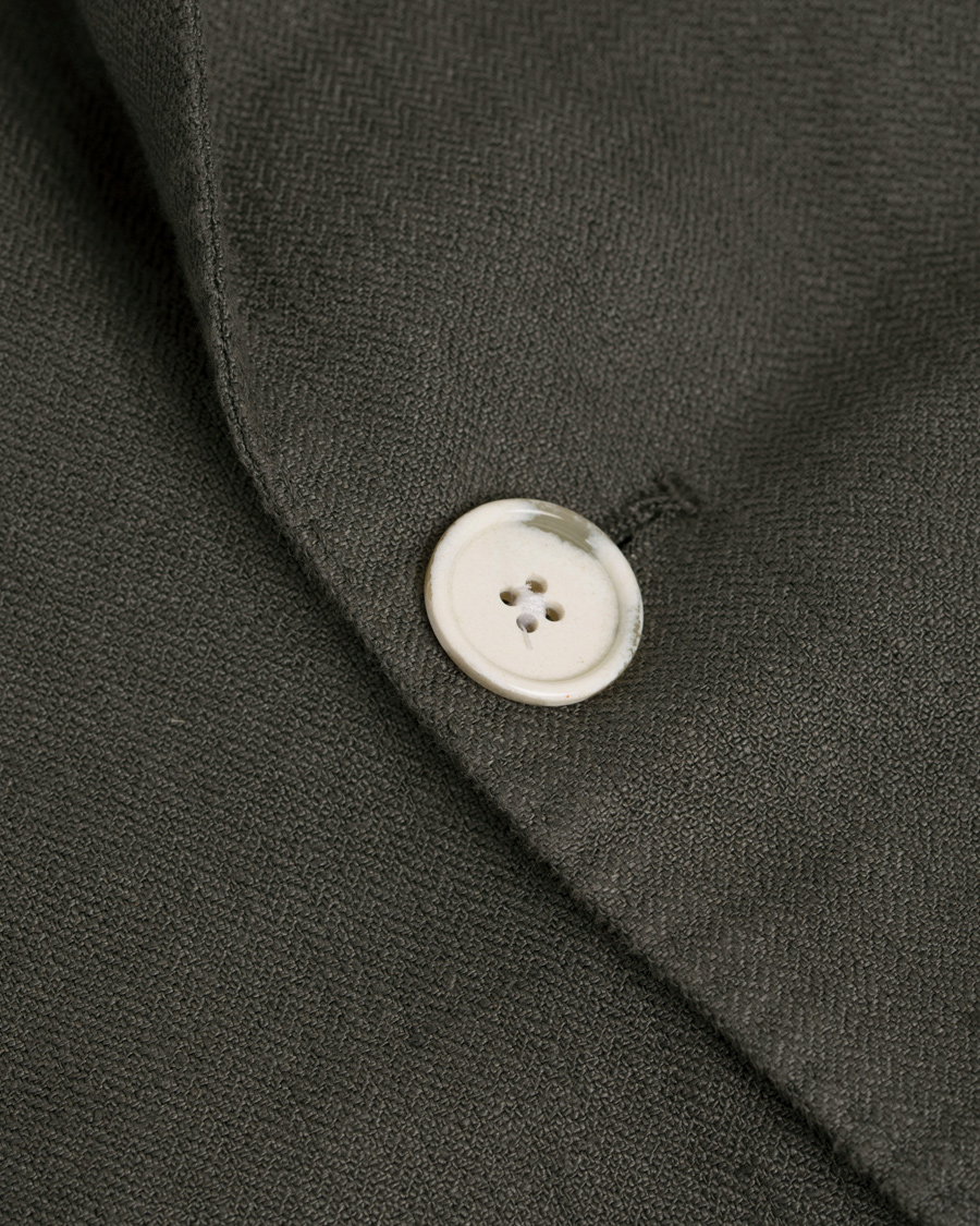 Homme | Costumes | Lardini | Hemp Garment Washed Suit Green