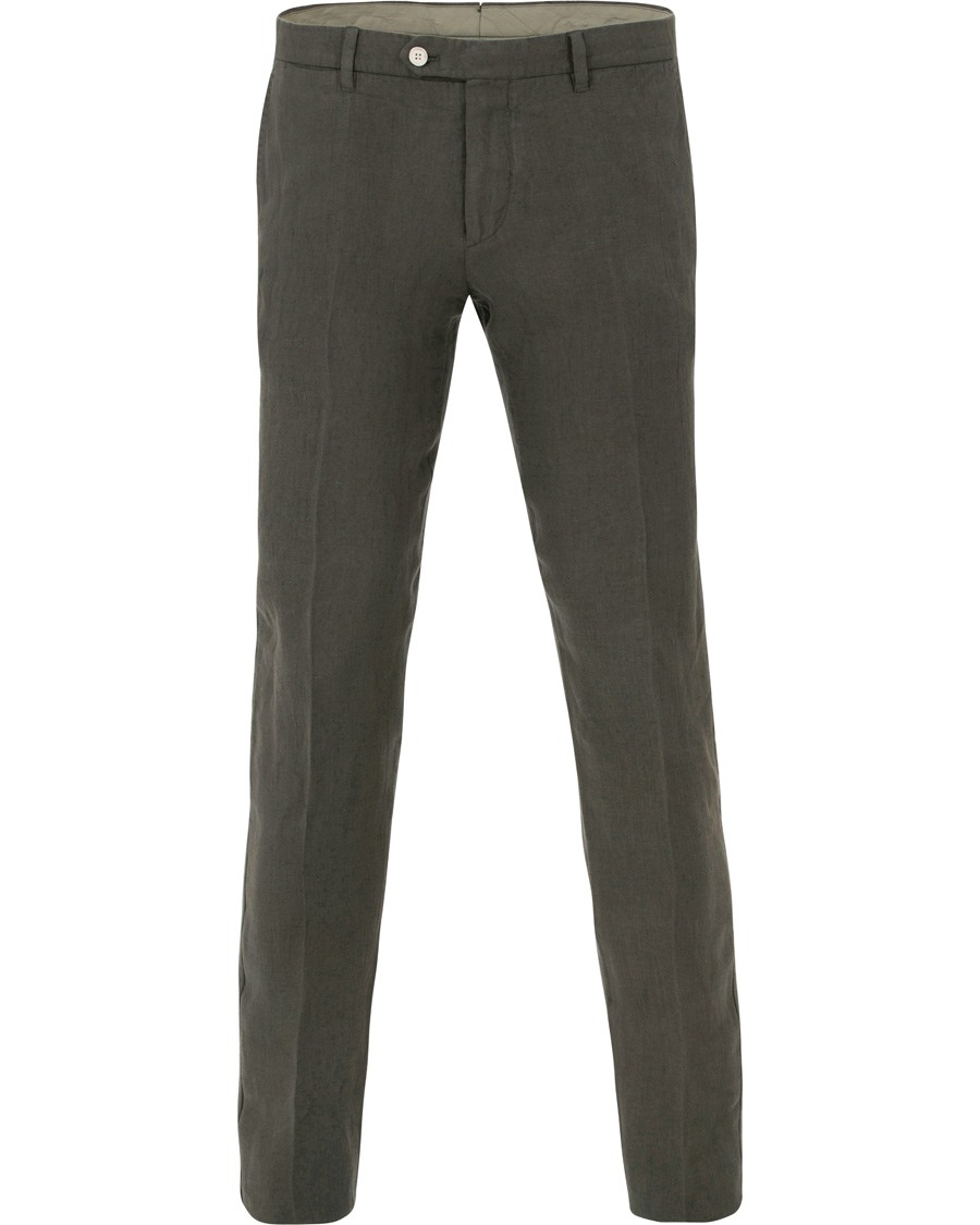 Homme | Costumes | Lardini | Hemp Garment Washed Suit Green