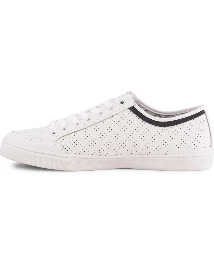 Homme | Tommy Hilfiger Harrington Leather Perforated Sneaker White | Tommy Hilfiger | Harrington Leather Perforated Sneaker White