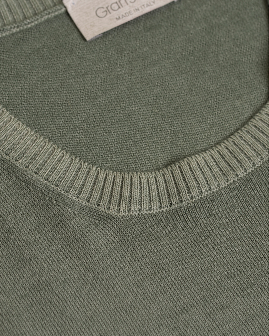 Heren | Truien | Gran Sasso | Merino Vintage Fashion Fit Pullover Green