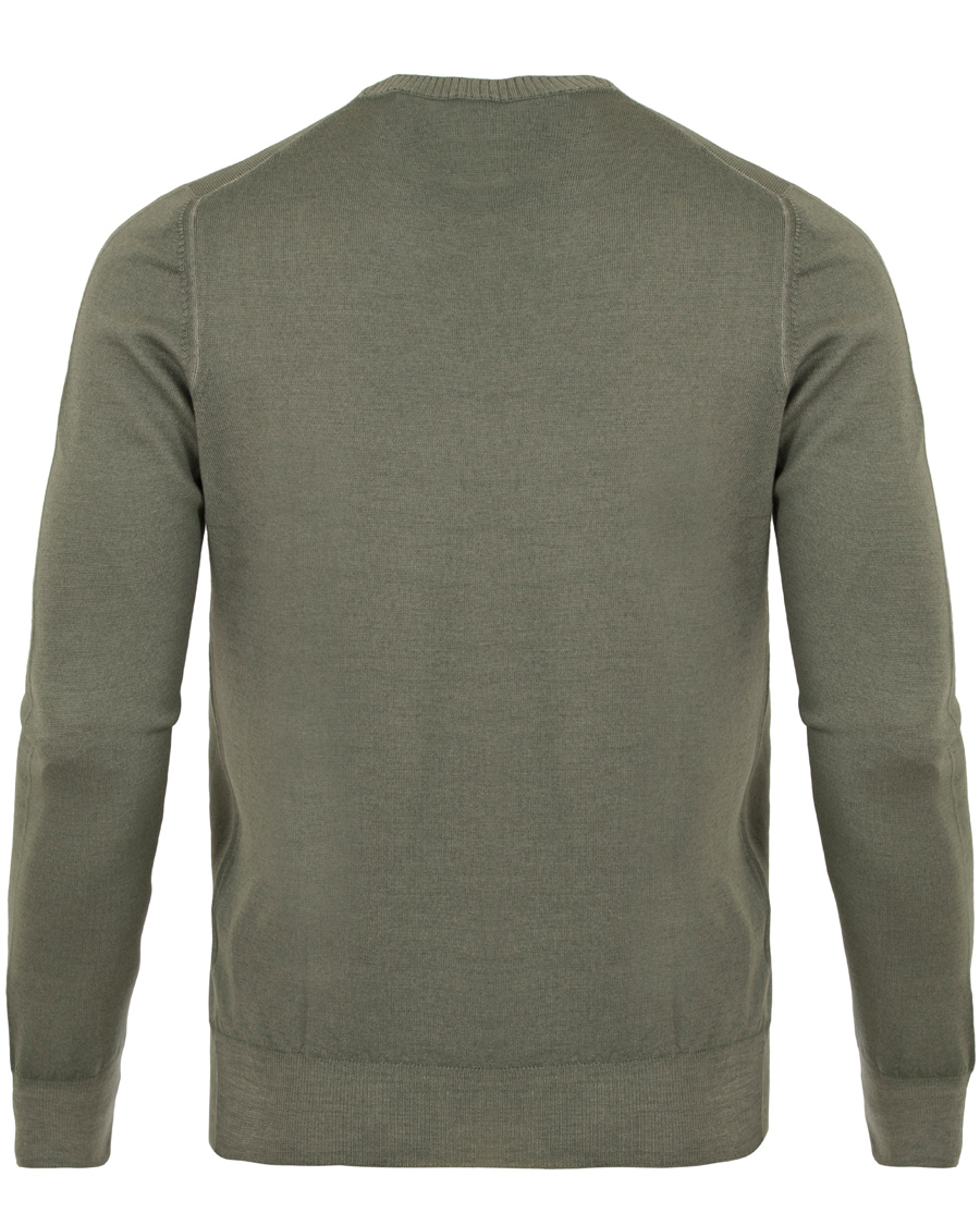 Heren | Truien | Gran Sasso | Merino Vintage Fashion Fit Pullover Green