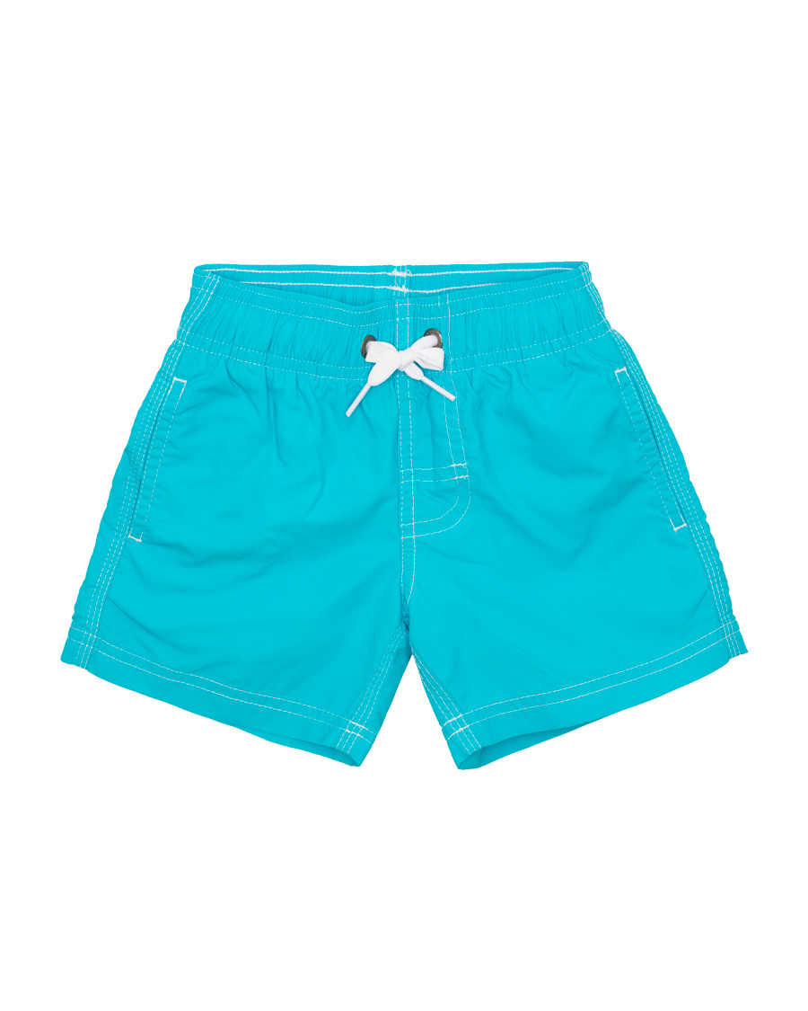 Heren | Zwembroek | Sundek | Kid Rainbow Elastic Waistband Swim Shorts Light Blue