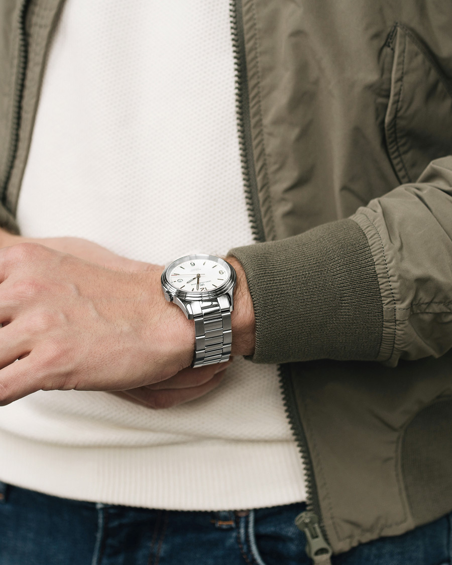 Heren | Sjöö Sandström Royal Steel Classic 41mm White and Steel | Sjöö Sandström | Royal Steel Classic 41mm White and Steel