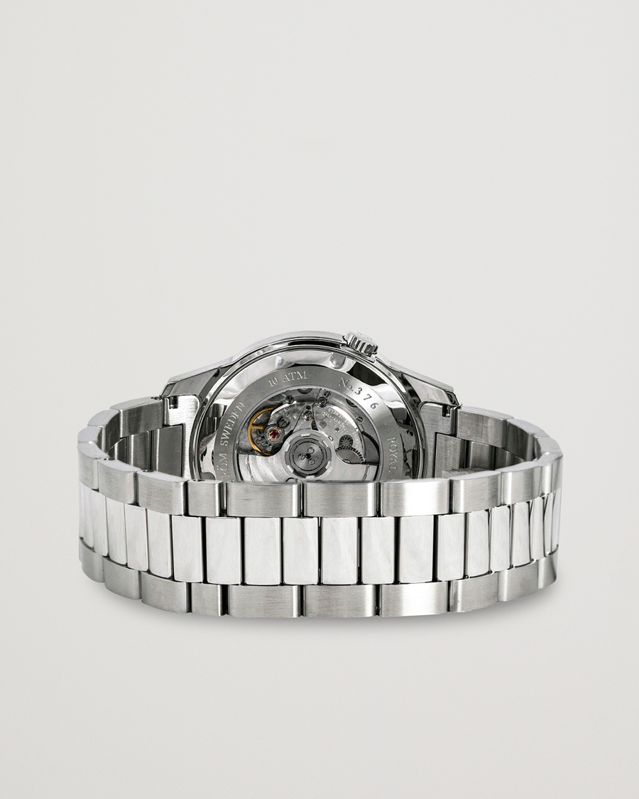Heren | Sjöö Sandström Royal Steel Classic 41mm White and Steel | Sjöö Sandström | Royal Steel Classic 41mm White and Steel