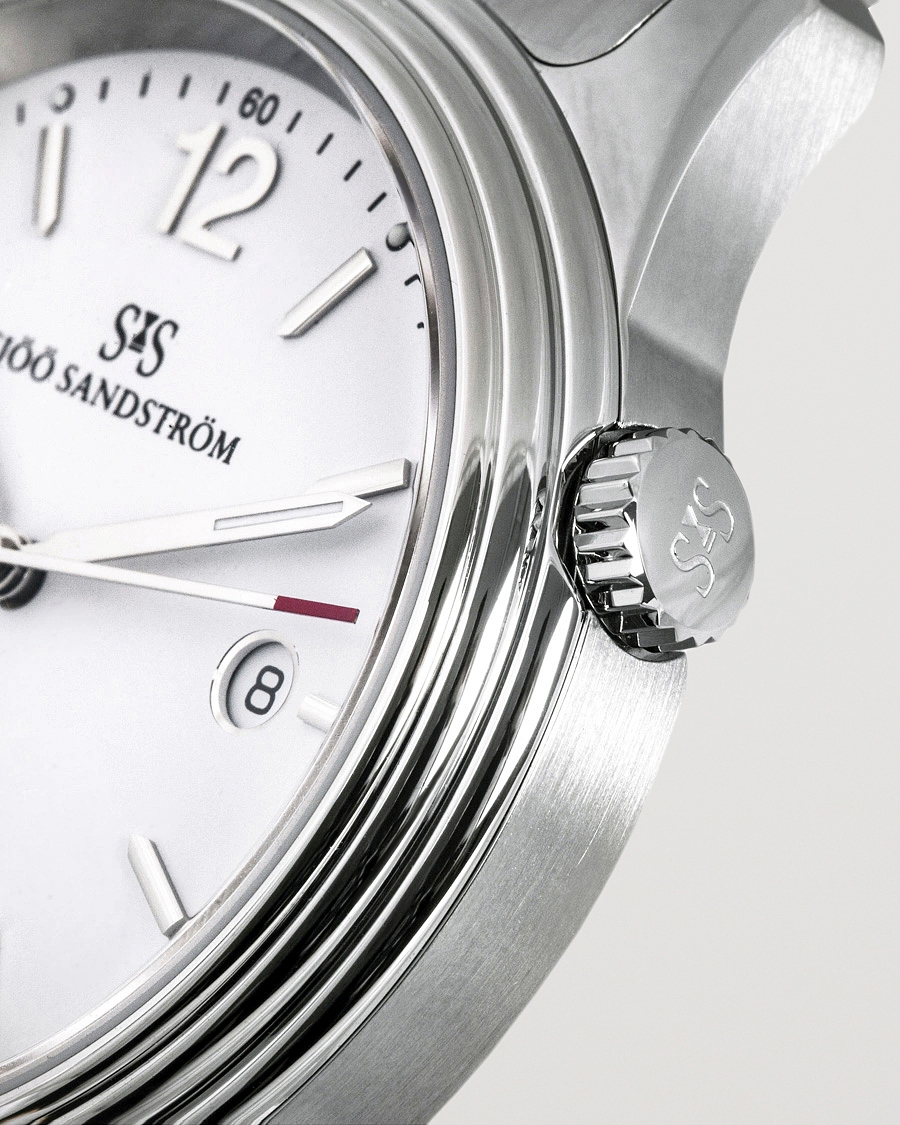 Heren | Sjöö Sandström Royal Steel Classic 41mm White and Steel | Sjöö Sandström | Royal Steel Classic 41mm White and Steel