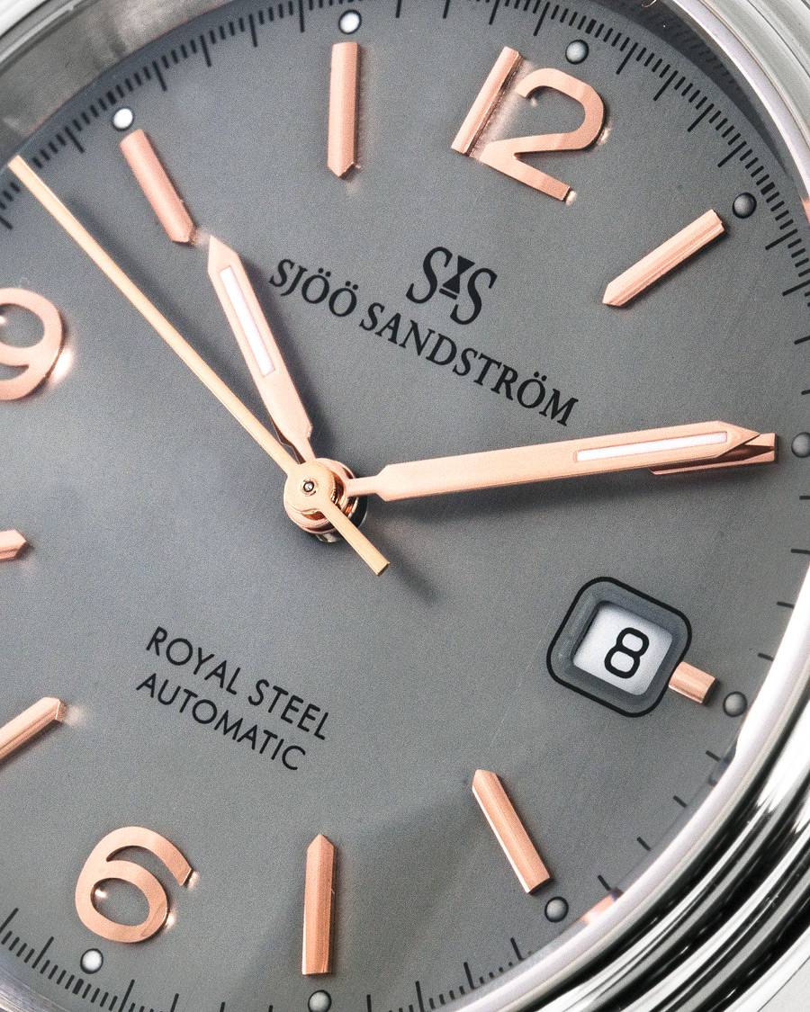 Homme | Sjöö Sandström Royal Steel Classic 41mm Grey and Blue Calf | Sjöö Sandström | Royal Steel Classic 41mm Grey and Blue Calf