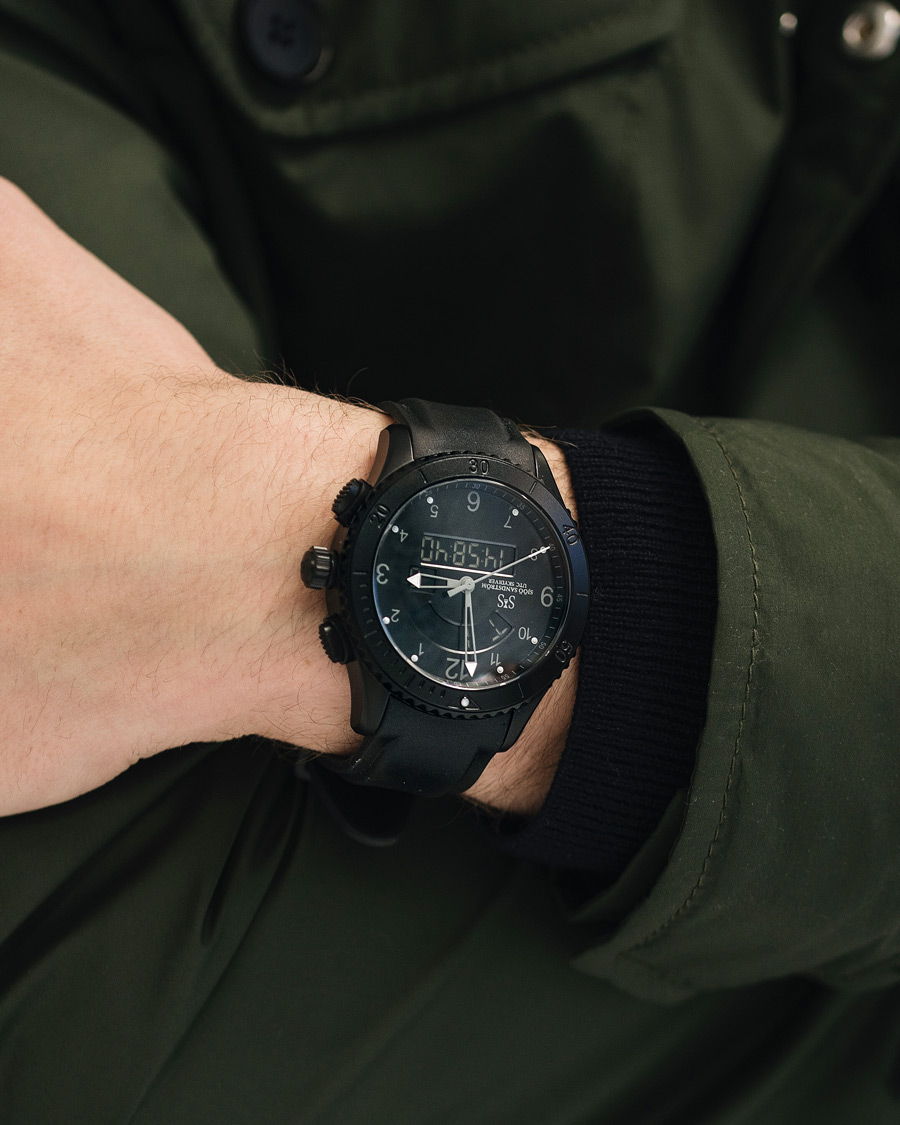 Homme | Sjöö Sandström UTC Skydiver 44,2mm Black Night and Black Rubber | Sjöö Sandström | UTC Skydiver 44,2mm Black Night and Black Rubber