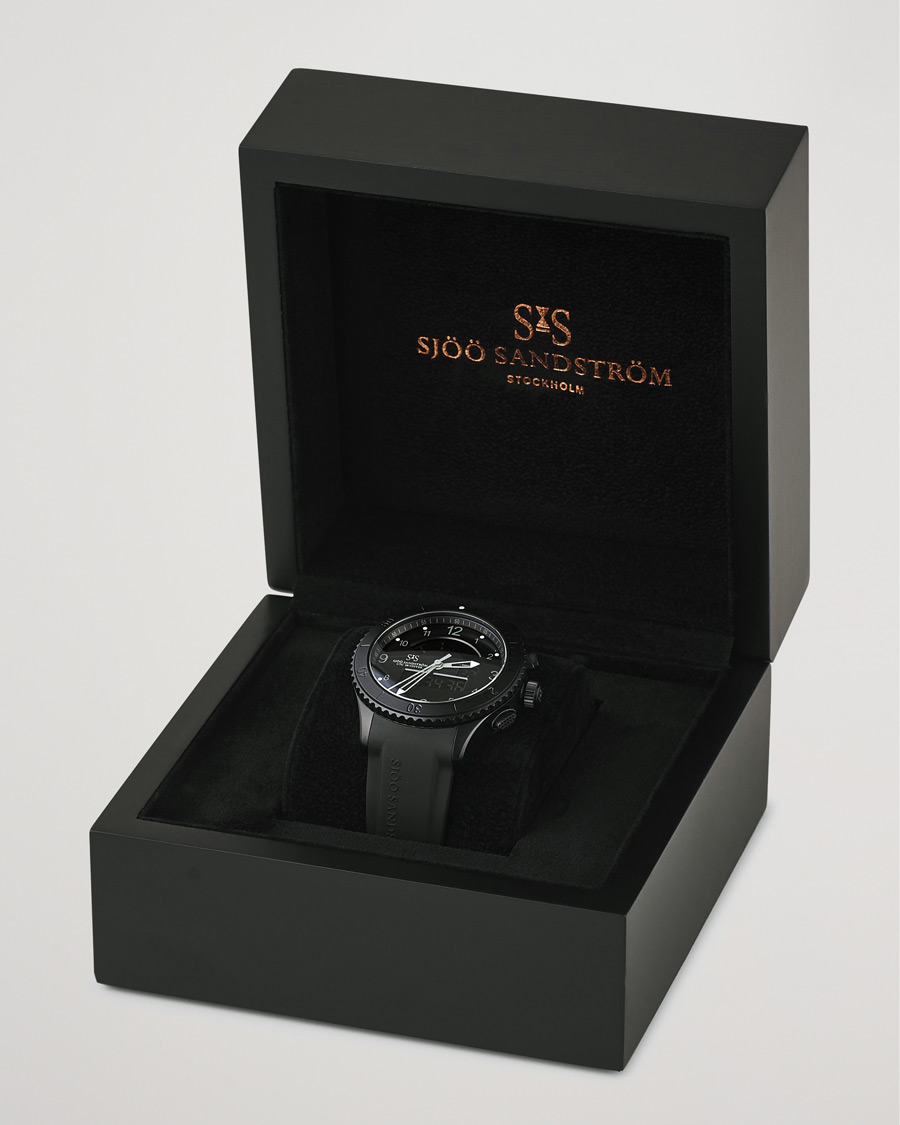 Homme | Sjöö Sandström UTC Skydiver 44,2mm Black Night and Black Rubber | Sjöö Sandström | UTC Skydiver 44,2mm Black Night and Black Rubber
