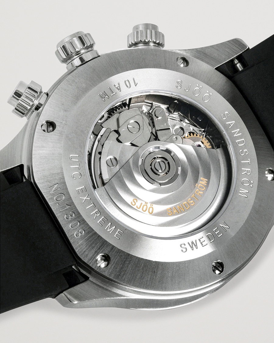 Heren | Sjöö Sandström UTC Extreme 44,2mm Silver and Black Rubber | Sjöö Sandström | UTC Extreme 44,2mm Silver and Black Rubber