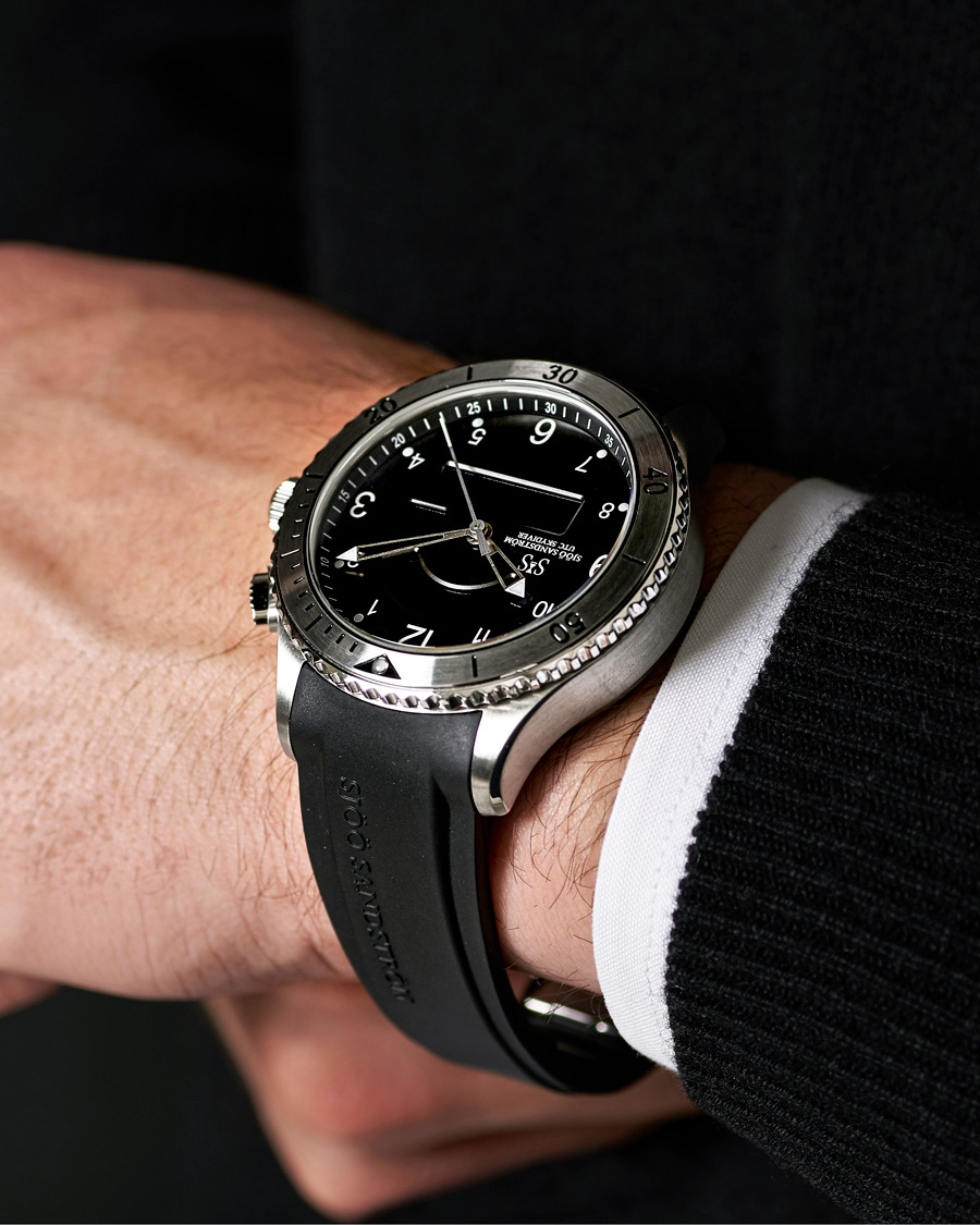 Homme | Sjöö Sandström UTC Skydiver 44,2mm Black and Black Rubber | Sjöö Sandström | UTC Skydiver 44,2mm Black and Black Rubber