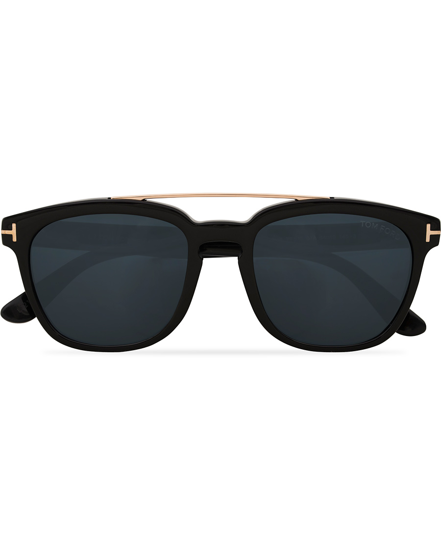 Homme | Tom Ford Holt FT0516 Sunglasses Shiny Black/Smoke | Tom Ford | Holt FT0516 Sunglasses Shiny Black/Smoke