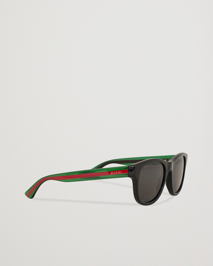 Homme | Gucci GG0003S Sunglasses Black/Green/Grey | Gucci | GG0003S Sunglasses Black/Green/Grey