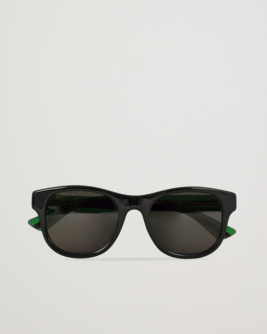 Homme | Gucci GG0003S Sunglasses Black/Green/Grey | Gucci | GG0003S Sunglasses Black/Green/Grey