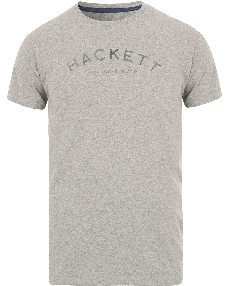 Homme | T-shirts | Hackett | HKT Logo Tee Grey Melange