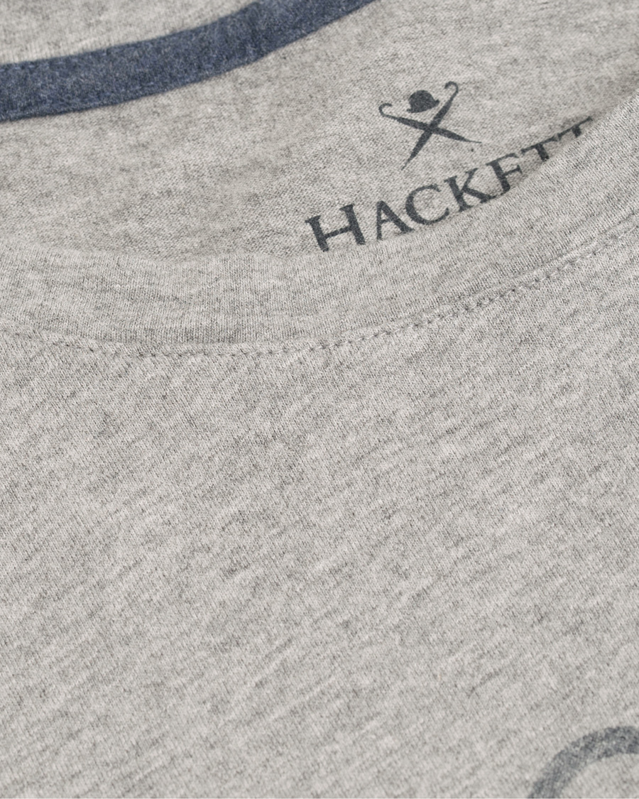Homme | T-shirts | Hackett | HKT Logo Tee Grey Melange