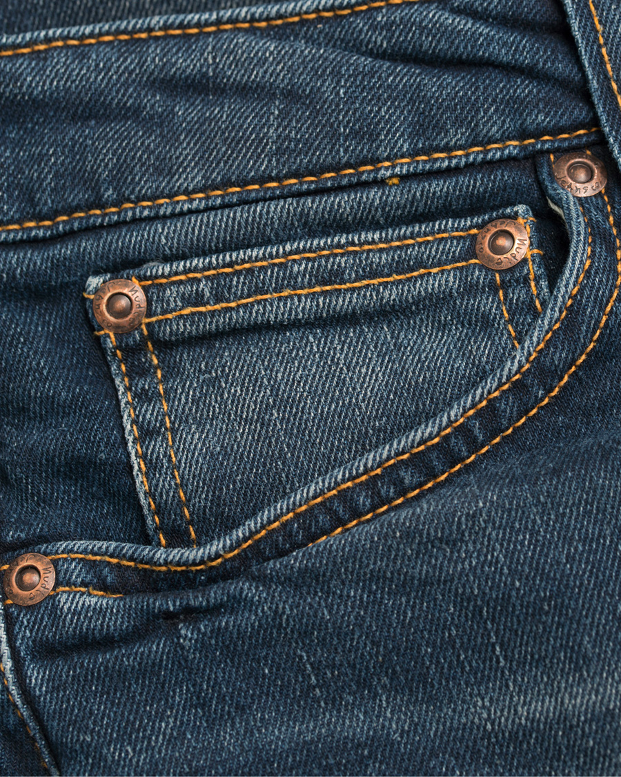 Homme | Jeans | Nudie Jeans | Skinny Lin Organic Slim Fit Stretch Jeans D Indigo