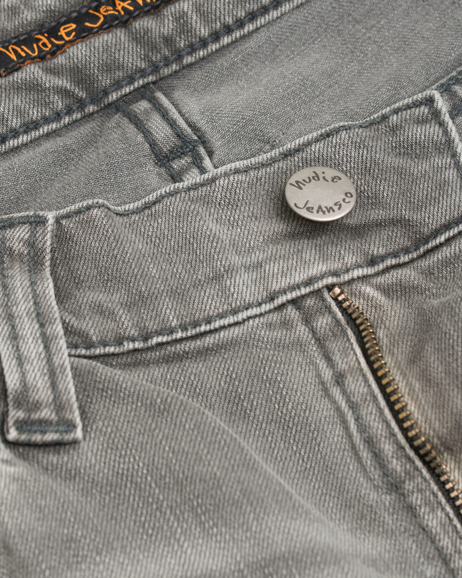 Homme | Jeans | Nudie Jeans | Lean Dean Organic Slim Fit Stretch Jeans Grey Ace