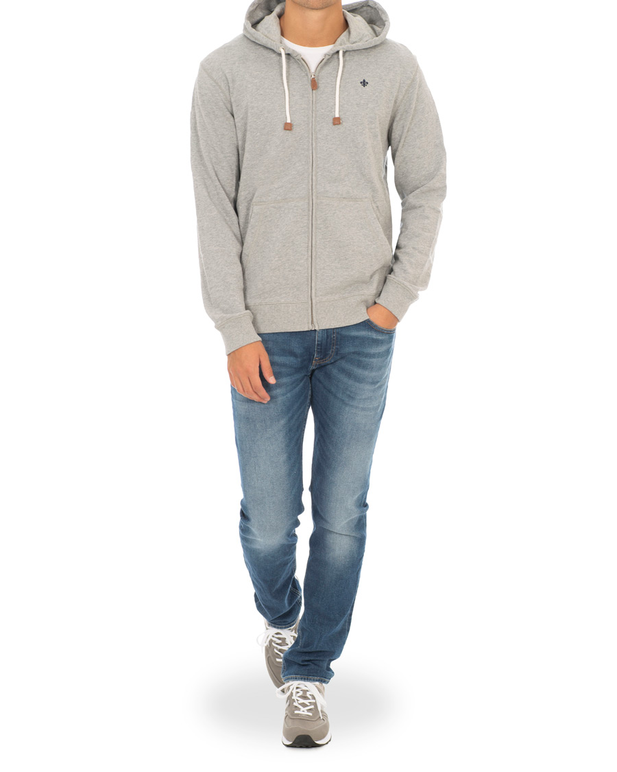 Homme | Pulls Et Tricots | Morris | Full Zip Hoodie Light Grey Melange