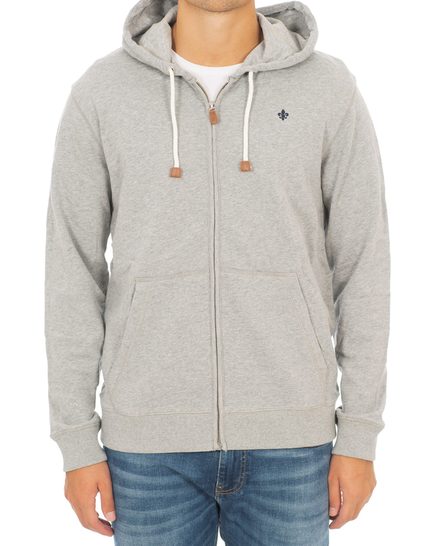 Homme | Pulls Et Tricots | Morris | Full Zip Hoodie Light Grey Melange
