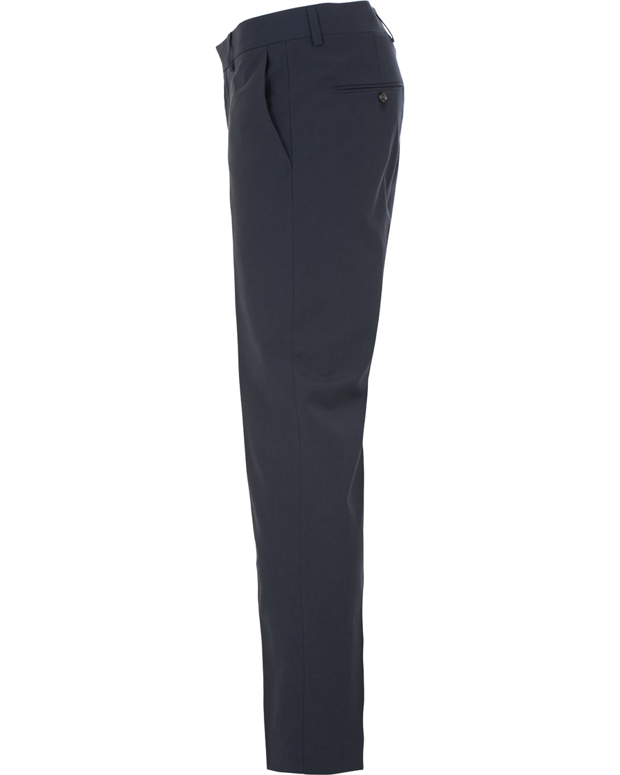Homme | Pantalons | Tiger of Sweden | Gordon Wool/Cotton Suit Trousers Navy
