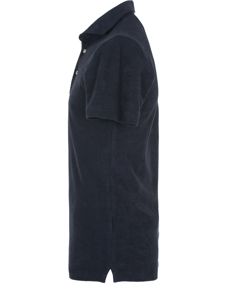 Homme | Polos | Gran Sasso | Velour Polo Navy