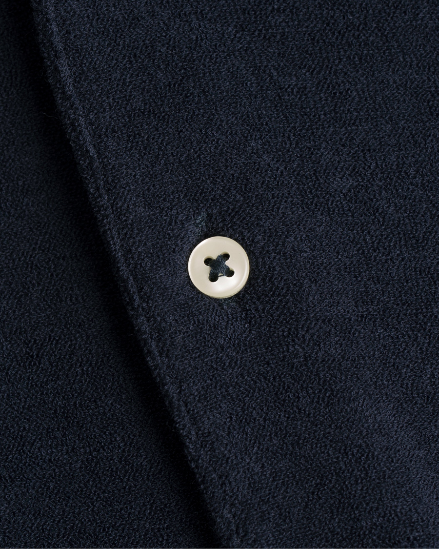 Homme | Polos | Gran Sasso | Velour Polo Navy