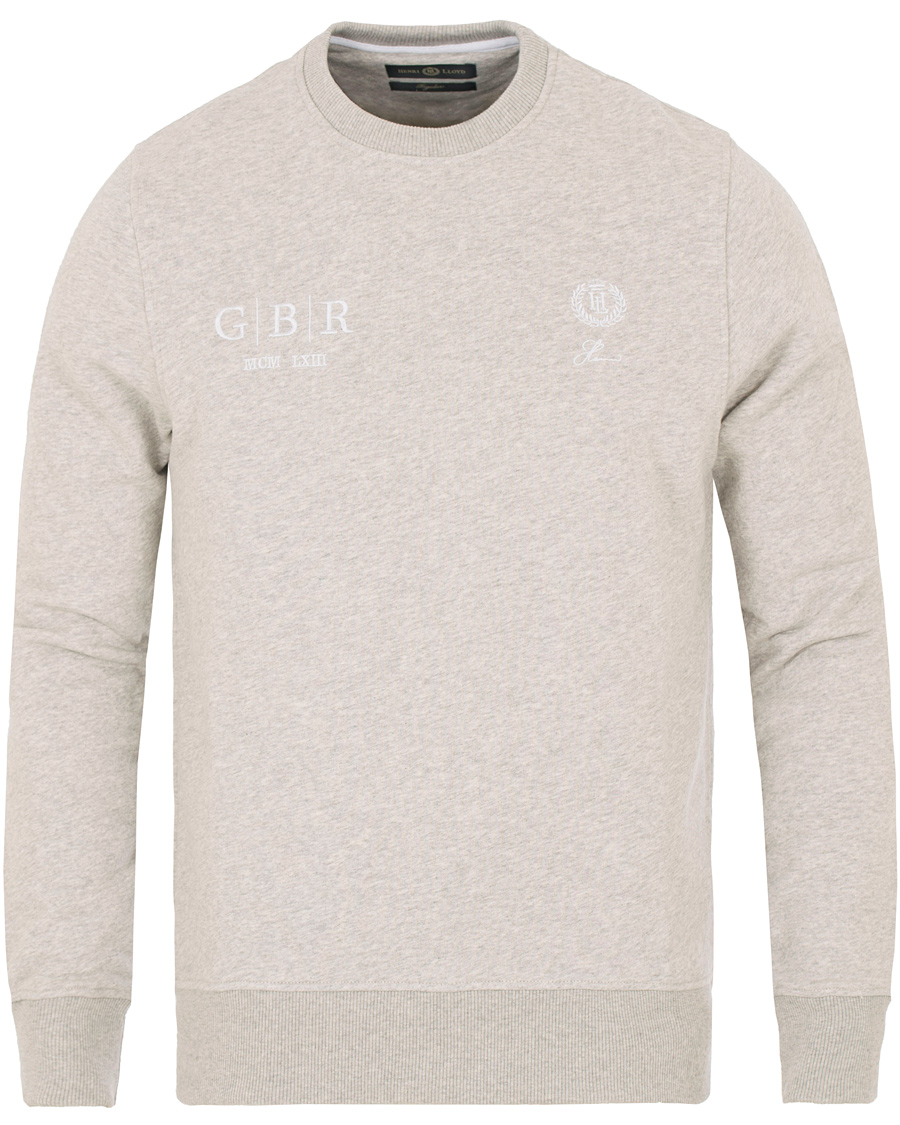Homme | Pulls Et Tricots | Henri-Lloyd | Henri Lloyd Radnor Crew Neck Sweatshirt Grey Marl